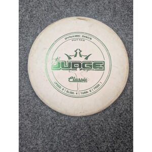 Dynamic Discs Judge Classic Blend Putter Disc Golf White Green Stamp 2/4/0/1